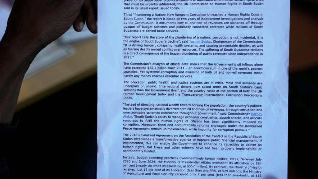 South Sudan's Deepening Food Crisis Linked to Rampant Government Corruption