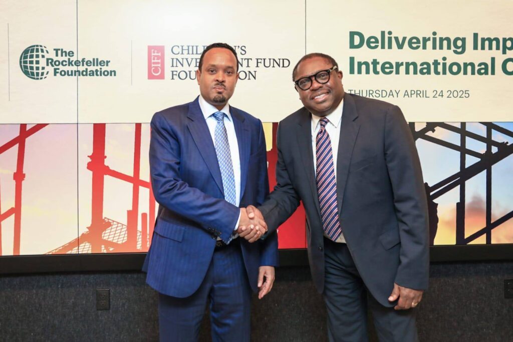 Ethiopia's Finance Minister Discusses Collaboration with Rockefeller Foundation Leader