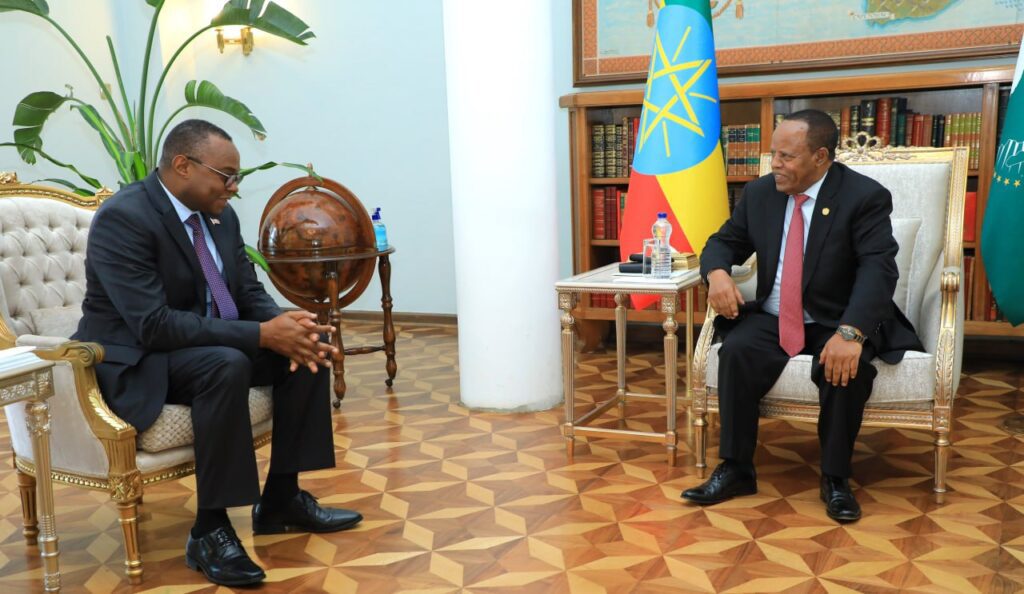 Prez Taye Says Goodbye to Kenyan and New Zealand Ambassadors Prez Taye Says Goodbye to Kenyan and New Zealand Ambassadors